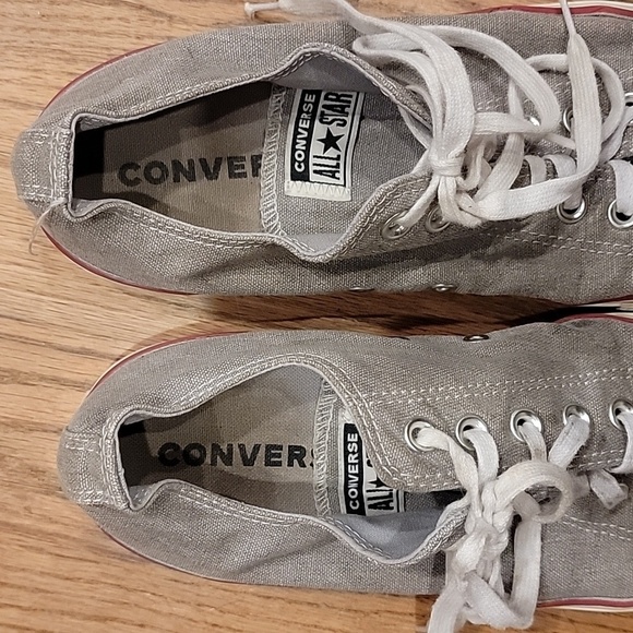 Men's Size 9 Gray Converse All Star Low Tops - Picture 6 of 7